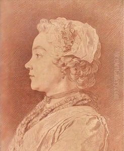 Profile Portrait Of Madame Van Loo by Carle van Loo