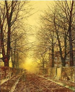 A Golden Country Road by John Atkinson Grimshaw