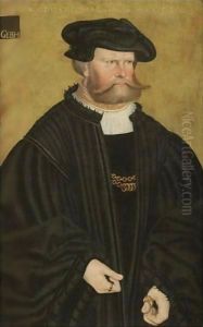 Portrait Of Graf Phillip Von Solms by Hans Doring