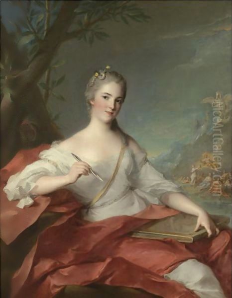 Portrait Of Marie-Genevieve Boudrey, Represented As A Muse - view 1