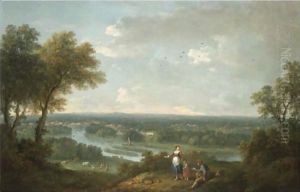 View Of The River Thames From Richmond Hill by Francesco Zuccarelli