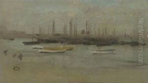 Blue And Opal Herring Fleet by James Abbott McNeill Whistler