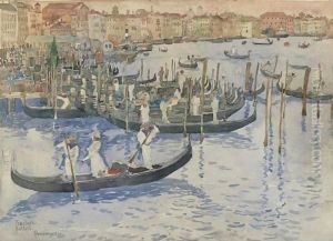 Venice Traghetti-Battelli by Maurice Brazil Prendergast