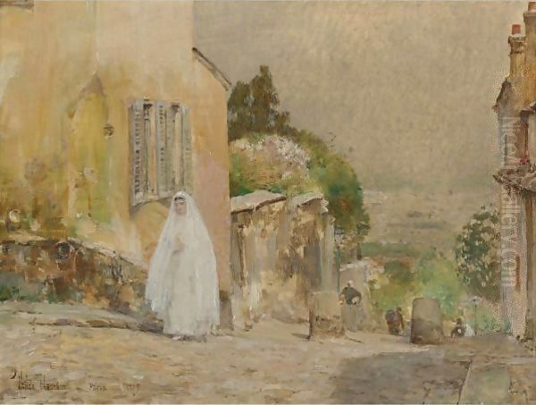Spring Morning, Rue Mt. Cenis Montmartre - view 1