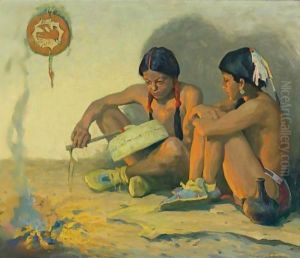 The Tom Tom Lesson by Eanger Irving Couse