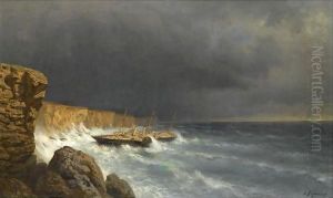 The Final Moments Of The Imperial Yacht Livadia by Aleksei Petrovich Bogolyubov