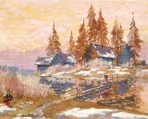 Late Winter by Konstantin Alexeievitch Korovin