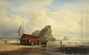 Coastal Scene, Brittany by Aleksei Petrovich Bogolyubov