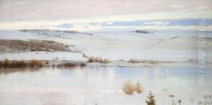 First Snow by Vasily Polenov