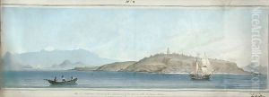 Raza (Or Light House) Island With A Distant View Of The Entrance Of Rio De Janeiro Harbour