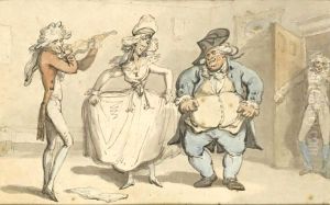 Dancing To A Fiddle by Thomas Rowlandson
