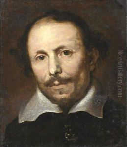 Ritratto Di Gentiluomo Con Baffi E Barba In Abito Scuro