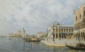 View Towards St. Mark's Square With Santa Maria Della Salute In The Distance