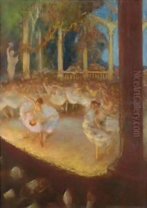 Ballerinas In The Theatre - Le Ballet by Gaston de Latouche