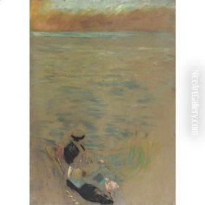 Femmes Au Bord De La Mer by Jean-Edouard Vuillard