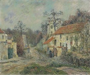 Paysage D'Hiver A Chaponval by Gustave Loiseau
