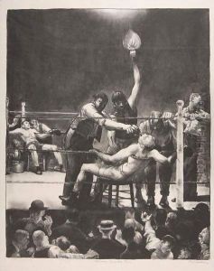 Between Rounds, Small, Second Stone by George Wesley Bellows