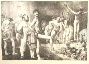 Business-Men's Bath by George Wesley Bellows