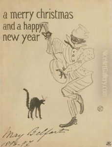 A Merry Christmas by Henri De Toulouse-Lautrec