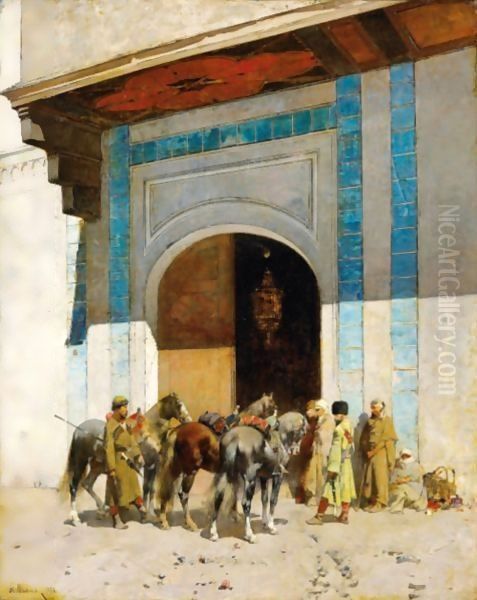 In Front Of The Mosque - view 1