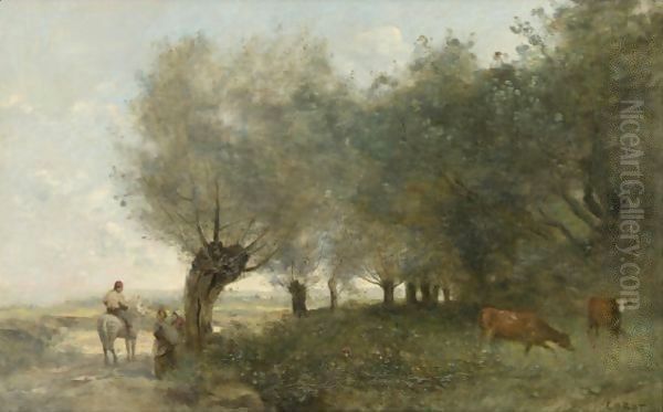 Les Saules A La Pointe De L'Ile - view 1
