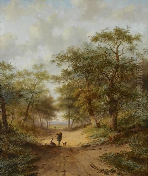 Travellers On A Country Road - view 1