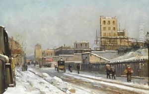 The Outskirts Of Paris In Winter Time by Gustave Mascart