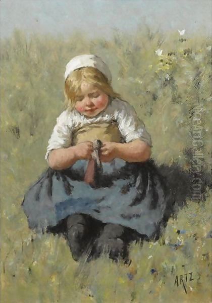 A Girl Playing With A Doll - view 1
