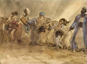 Oriental Dancers by Marius Bauer