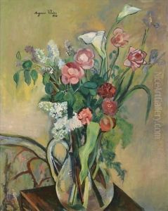 Bouquet Dans Un Vase De Crystal
