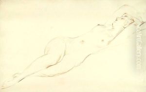 Nu Endormi by Paul Cesar Helleu