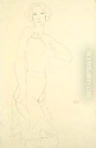 Madchenakt (Female Nude) by Egon Schiele