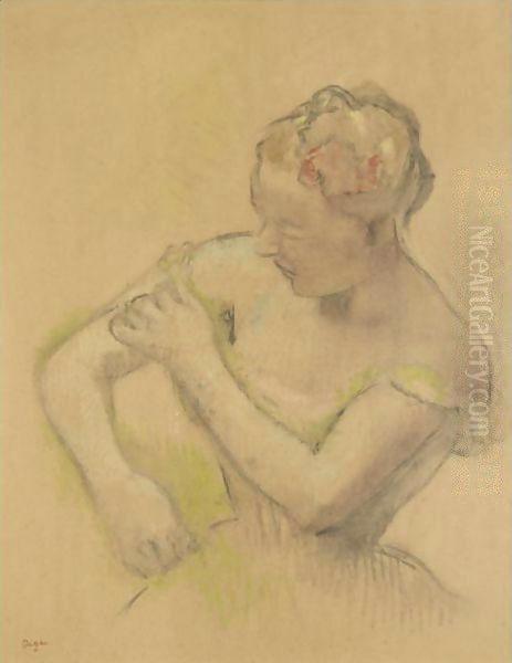 Danseuse Rajustant Son Epaulette - view 1