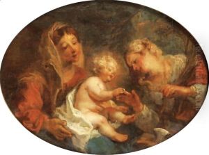 Le Mariage Mystique De Sainte Catherine by Charles de La Fosse