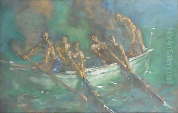 Fishing At Night - view 1
