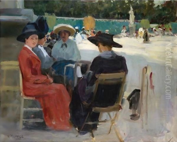 Ladies In The Tuilerie Gardens - view 1