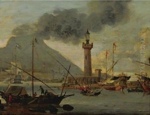 View Of Vesuvius by Abraham Storck