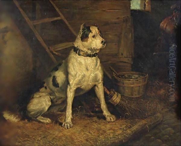 A Dog In A Stable - view 1