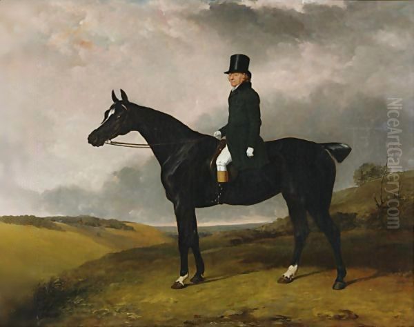 Daniel Haigh, Master Of The Old Surrey And Burstow Hunt On His Horse Kitten - view 1