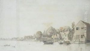 A View Of Twickenham From The Thames
