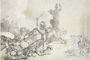 Downfall Of Monopoly by Thomas Rowlandson