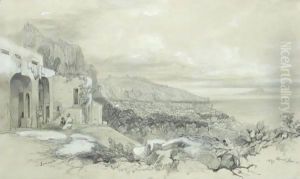 A View Of Sorrento, Italy by Edward Lear