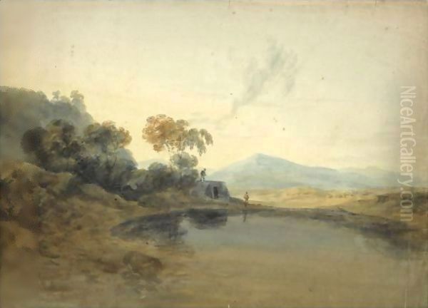 Open Landscape With A Kiln And Mountains Beyond - view 1