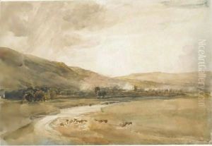 On The Wharfe by Peter de Wint