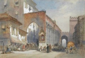 View Of The Roman Columns, San Lozenzo, Milan
