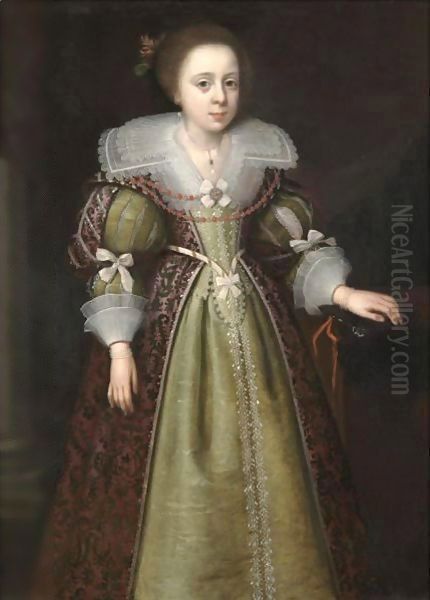Portrait Of Elizabeth Bassett (1617-1643), Later Duchess Of Newcastle - view 1