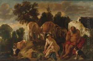 Landscape With Mercury And Argus by Jacob Jordaens