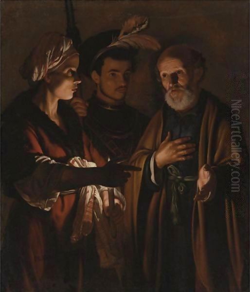 The Denial Of Saint Peter by Adam de Coster