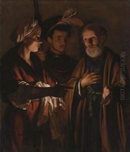 The Denial Of Saint Peter by Adam de Coster