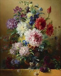 Still Life Of Flowers by Georgius van Os